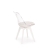 Krzesło K245 transparentne białe e.skóra HALMAR